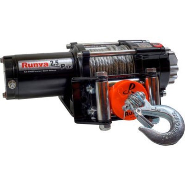Detail K2 DK2 Runva ATV UTV Super Deluxe Package Towing Recovery Electric Winch, 12V, 2500 Lb. Capacity 2.5P